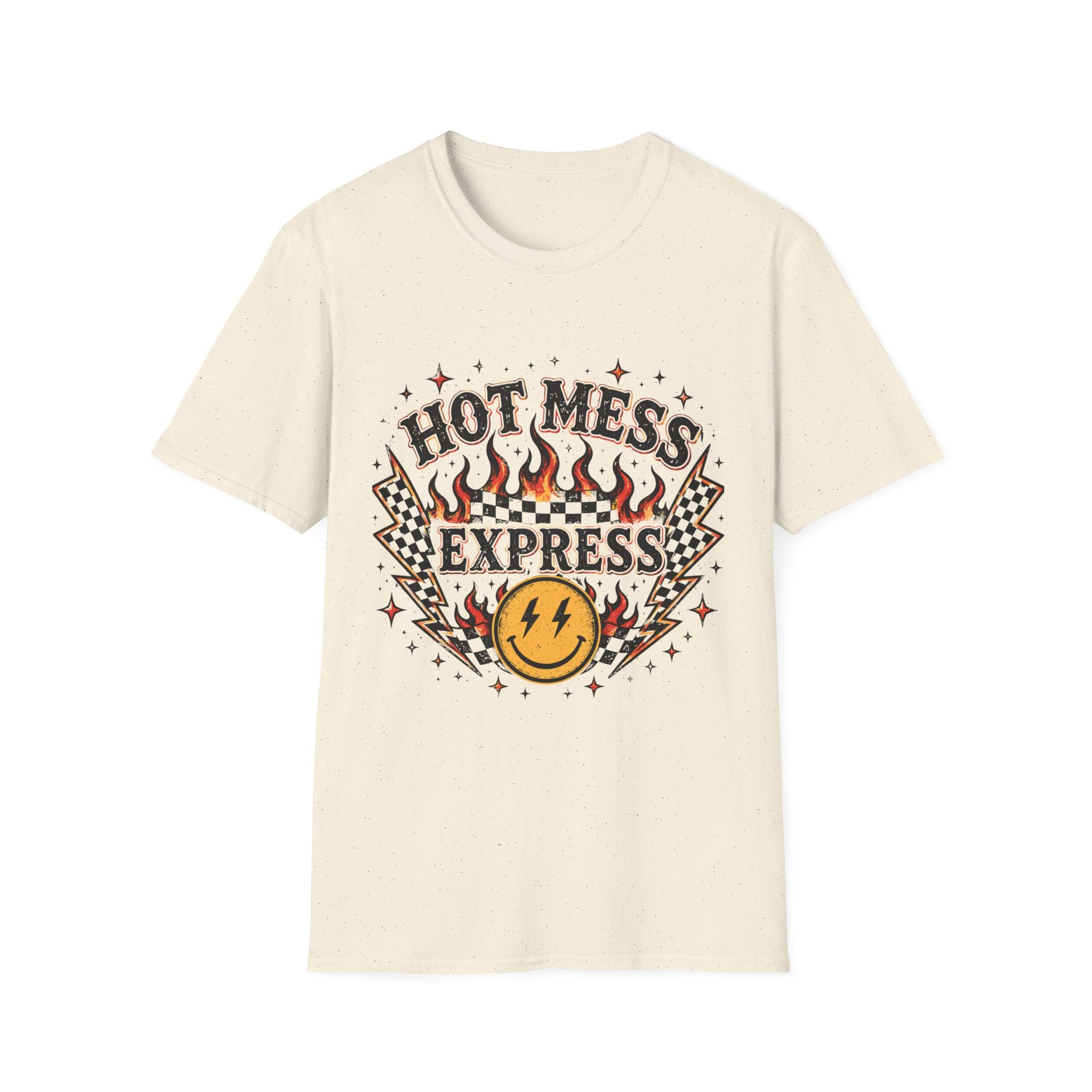 Hot Mess Express T-Shirt — Retro Flame Graphic Tee