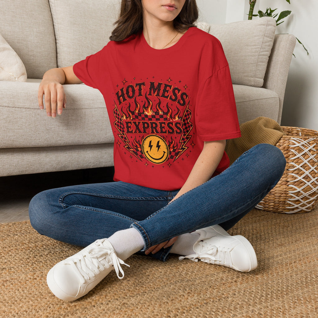 Hot Mess Express T-Shirt — Retro Flame Graphic Tee
