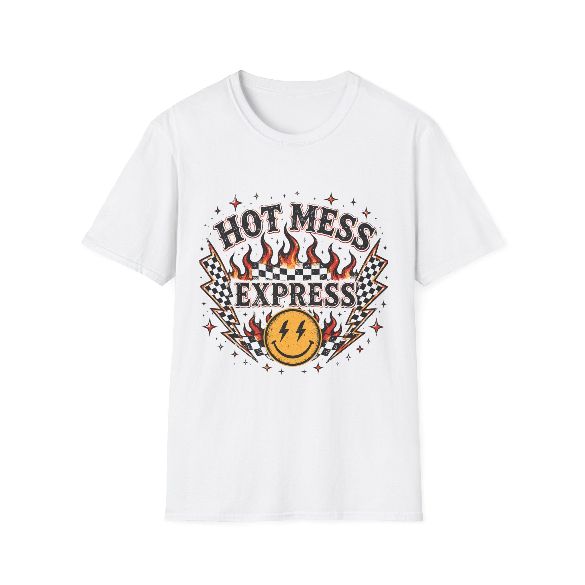Hot Mess Express T-Shirt — Retro Flame Graphic Tee